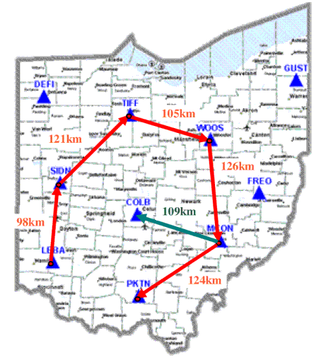 Fig. 1: Map of the test area